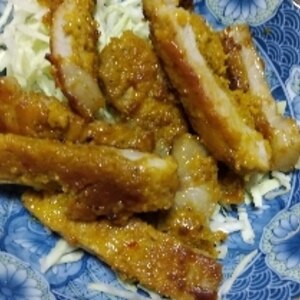 カレーコンソメ☆豚肉のピカタ